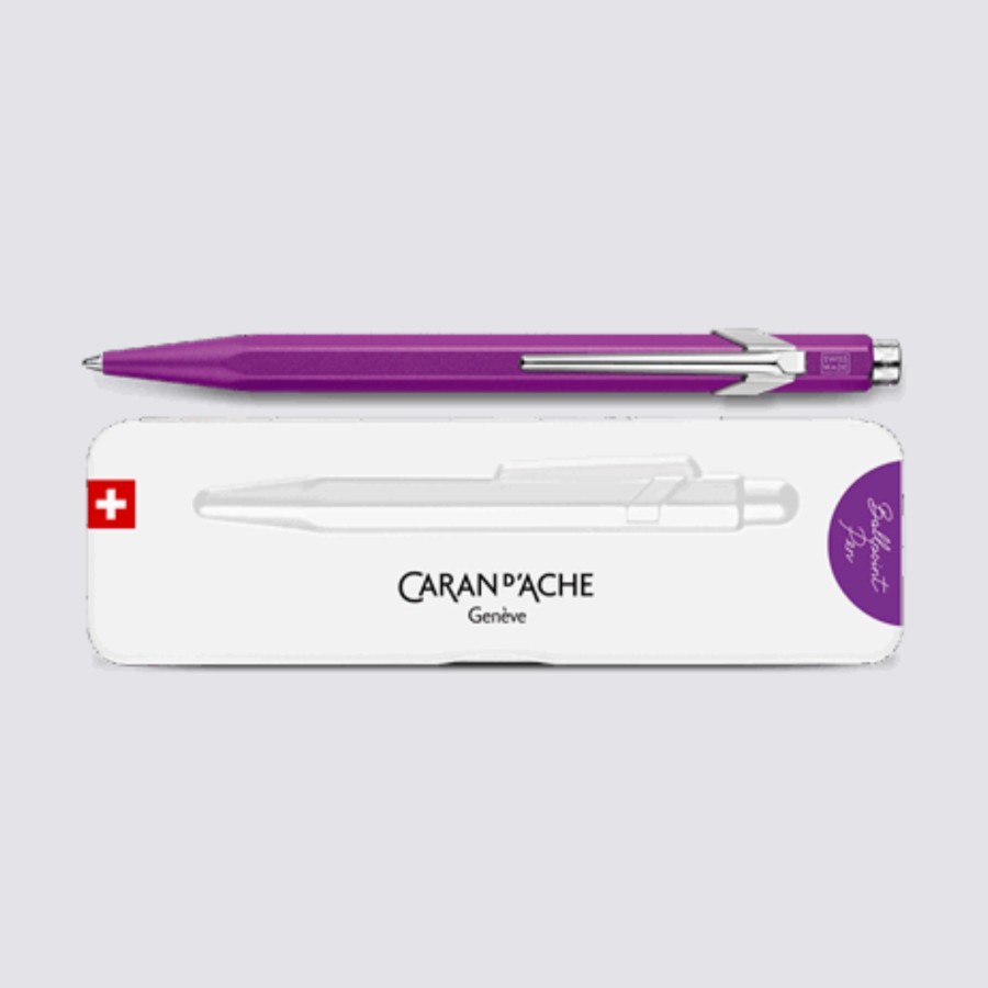 Stationery Caran d'Ache Ballpoint Pens | 849 Ballpoint Pen - Colormat-X Violet