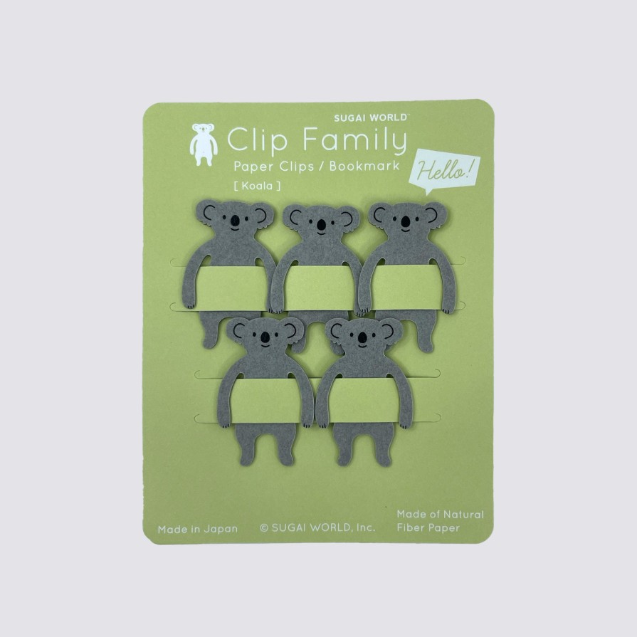 Stationery Sugai World Paper Clips | Koala Paper Clips