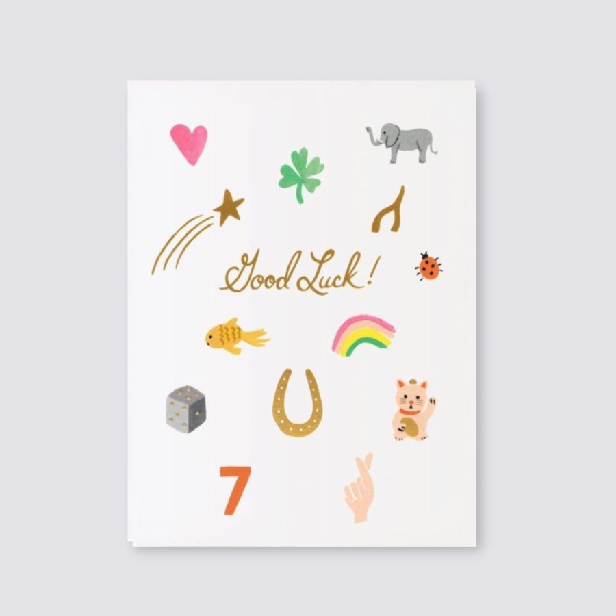 Greetings Cards Rifle Paper Co Good Luck & Leaving Cards | Good Luck Charms