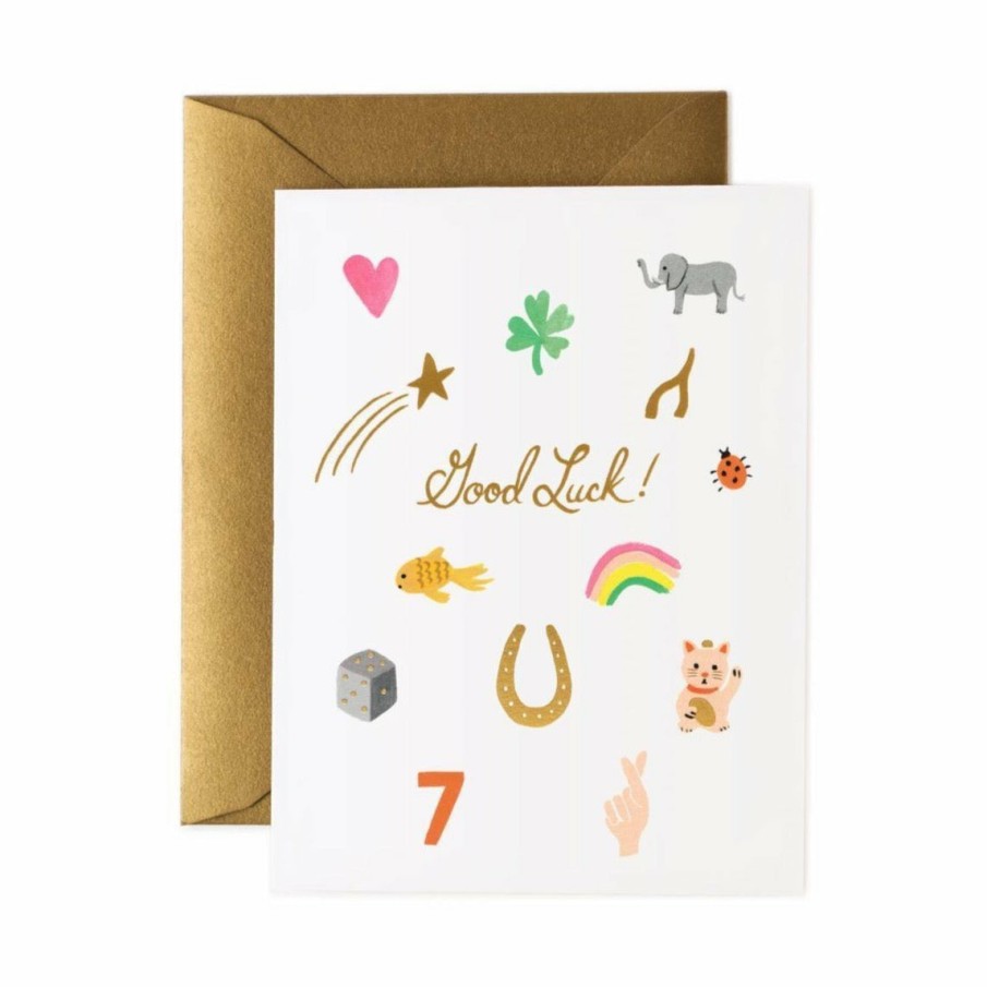 Greetings Cards Rifle Paper Co Good Luck & Leaving Cards | Good Luck Charms