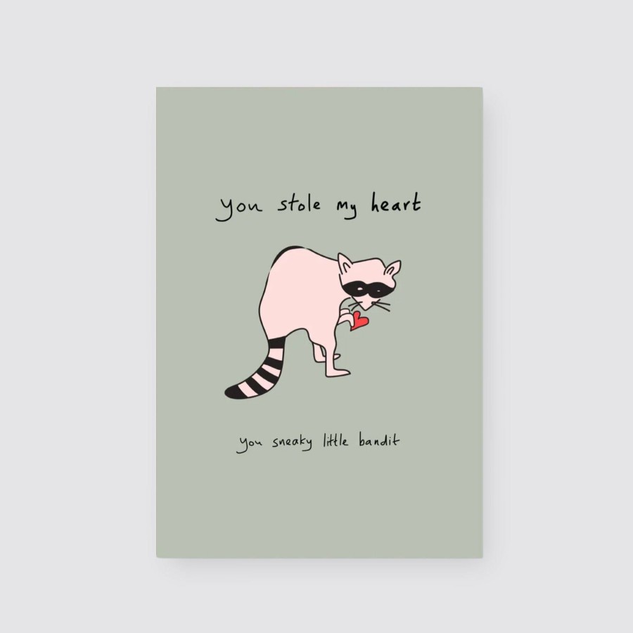 Greetings Cards Eat the Moon Valentine'S Day Cards | Sneaky Bandit