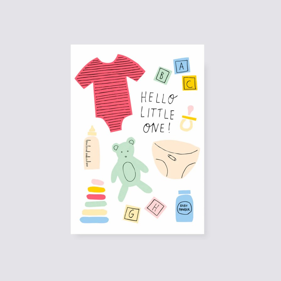 Greetings Cards Badger & Burke New Baby Cards | Hello Little One