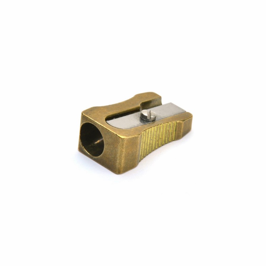 Stationery Jakar Sharpeners | Single Hole Wedge Sharpener - Brass