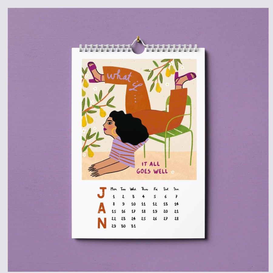 Diaries Sakina Saidi | Wall Hanging Calendar 2024