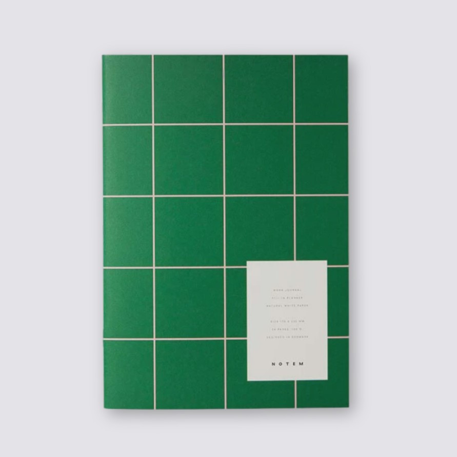 Diaries Notem Daily Diaries | Milo Undated Work Journal - Green & Rose