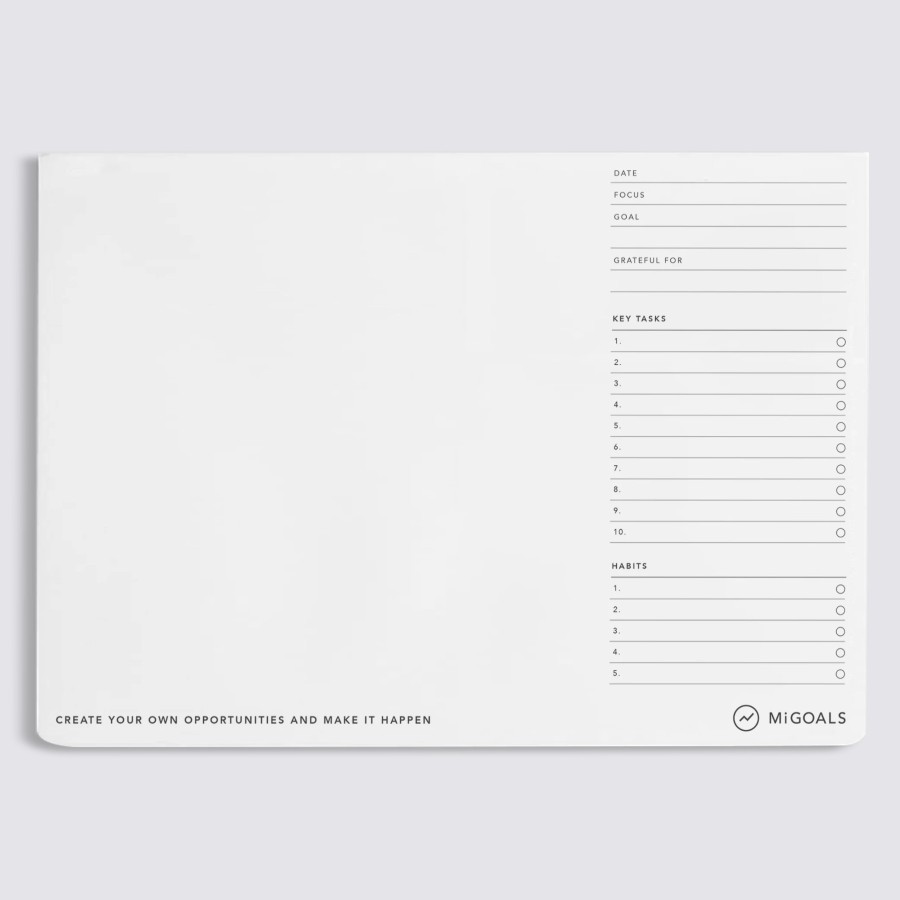 Diaries MiGoals To Do Pads | Creative Desk Pad