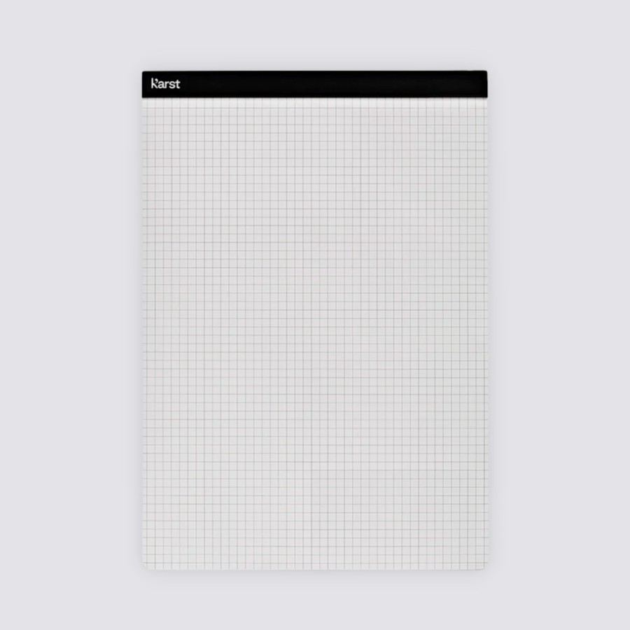 Edits Karst Monochrome Desk | A4 Notepad - Grid