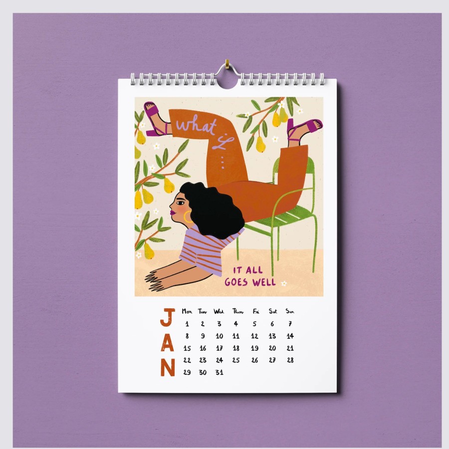 Diaries Sakina Saidi 2024 Diaries | Wall Hanging Calendar 2024